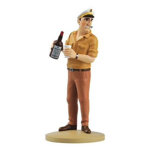 Kuifje Beeldje Allan met Whiskey 15 cm, Verzamelen, Stripfiguren, Nieuw, Ophalen of Verzenden