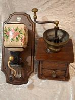 Koffiemolen - Hout, Koper, Keramiek, Glas - Oude