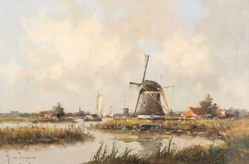 Marius de Jongere (M.J. Drulman) (1912-1977) - Molen met beschikbaar voor biedingen