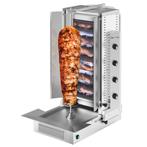 GGM Gastro | Gas lavasteen gyro/kebab grill - 4 branders - |, Verzenden