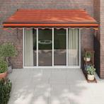 vidaXL Luifel automatisch uitschuifbaar 3,5x2,5 m oranje en, Verzenden, Nieuw