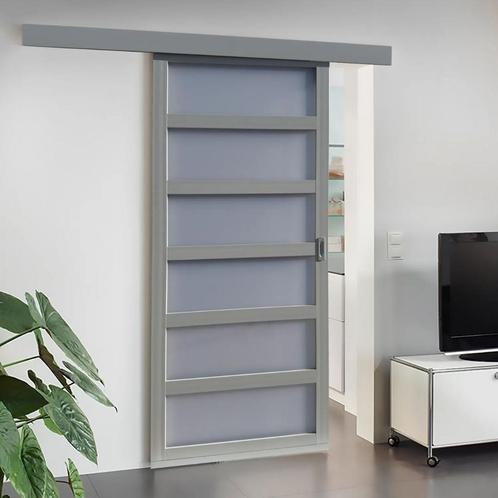 ACTIE Balci schuifdeur Noah kleur lichtgrijs BxH 90x211 cm, Doe-het-zelf en Verbouw, Deuren en Horren, Nieuw, Glas, Kunststof