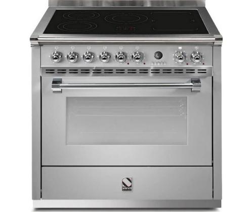 Steel A9S-5FI Ascot Fornuis Inductiekookplaat zones6299, Witgoed en Apparatuur, Fornuizen, Vrijstaand, Nieuw, Energieklasse A of zuiniger