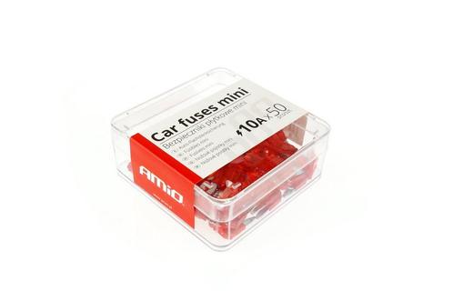 MINI Steekzekering 10A - Doos 50 stuks, Auto diversen, Auto-accessoires, Nieuw, Ophalen of Verzenden