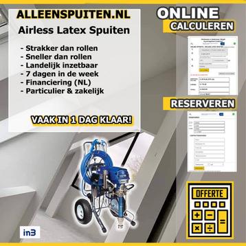 Latex spuiten | Calculeer en reserveer in een paar stappen beschikbaar voor biedingen