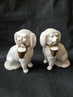 Staffordshire - Beeld, Schoorsteenmantel hondjes - 15 cm -, Antiek en Kunst