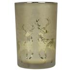 windlicht dansend hert goud large 18cm, Huis en Inrichting, Verzenden, Nieuw