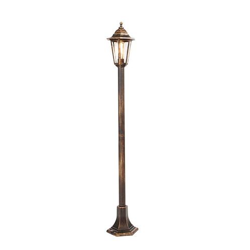 Klassieke lantaarn antiek goud - New Haven, Tuin en Terras, Buitenverlichting, Nieuw, Minder dan 50 watt, Kunststof