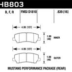 Hawk 16-17 Ford Mustang GT Brembo Package HP Plus Rear Brake, Auto-onderdelen, Remmen en Aandrijving, Ophalen of Verzenden, Nieuw