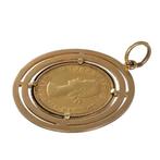 Hanger - 18 karaat Geel goud, 2 Britse Pond Elisabeth II