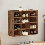 vidaXL Schoenenkast met plank Oud hout 77.5 x 30 x 67 cm, Verzenden, Nieuw