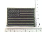 Embleem Patch Amerikaanse vlag USA stof in camouflage groen, Diversen, Vlaggen en Wimpels, Verzenden, Nieuw