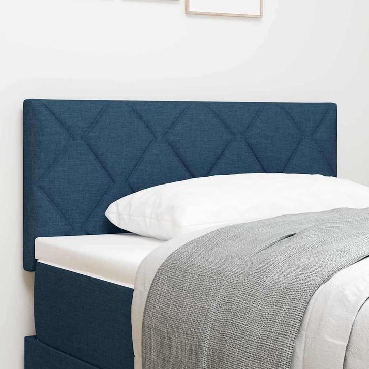 vidaXL Stoffen Hoofdbord met hoofdeinde Blauw 90 cm Stof, Huis en Inrichting, Slaapkamer | Bedden, Nieuw, Overige materialen, Verzenden