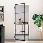 vidaXL Binnendeur 83x201,5 cm gehard glas en aluminium smal, Verzenden, Nieuw