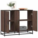 vidaXL Dressoir 94x35x76 cm bewerkt hout bruin eikenkleur, Verzenden, Nieuw, Overige houtsoorten