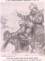 Man trekt Duitse wagen op spotprent (lijst optie), Verzenden, Foto of Poster