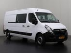 Opel Movano 2.3Turbo 135PK L3H2 Dubbele Cabine 5-Persoons, Auto's, Stof, Gebruikt, Euro 6, Wit