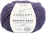 Katia Concept Merino Baby - 159 donker violet - Wol Garen, Hobby en Vrije tijd, Breien en Haken, Ophalen of Verzenden, Nieuw