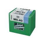 Fadix Metrische schroef M 5x40mm - 50 stuks, Doe-het-zelf en Verbouw, IJzerwaren en Bevestigingsmiddelen, Verzenden, Nieuw