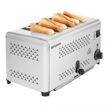 GGM Gastro | Broodrooster - 1,8 kW - voor 6 sneetjes | TOET6 beschikbaar voor biedingen