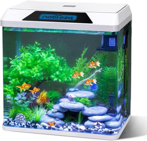 Nobleza Glas - 30L mini aquarium complete set, vis,, Huis en Inrichting, Overige Huis en Inrichting, Verzenden