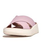 -35% FitFlop  FitFlop F-mode leather flatform cross slides, Kleding | Dames, Schoenen, Verzenden, Nieuw, Slippers