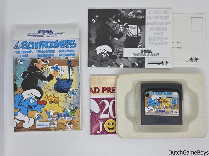 Sega Game Gear - The Smurfs / les Schtroumpfs + Walibi Poste, Spelcomputers en Games, Games | Sega, Gebruikt, Verzenden