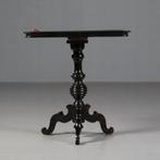 Bijzettafel Willem III ca 1875  Zwart gepolitoerd No782323, Antiek en Kunst, Ophalen of Verzenden