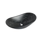 Waskom Gia 61x36x15cm Nero marmerlook zwart, Doe-het-zelf en Verbouw, Sanitair, Verzenden, Nieuw