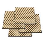 Akoestisch wandpaneel Vang 4-delig set 1,44 m² diagonaal eik, Huis en Inrichting, Woonaccessoires | Wanddecoraties, Verzenden