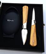Laguiole - Oyster Gift Set - 2 Oysters knives and an Oyster, Antiek en Kunst