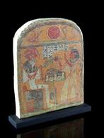 Replica van een oude Egyptenaar Hout Stela de Aafenmut - 24, Antiek en Kunst