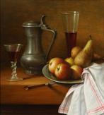 Wil Smits (1941) - Stilleven van witte rozen