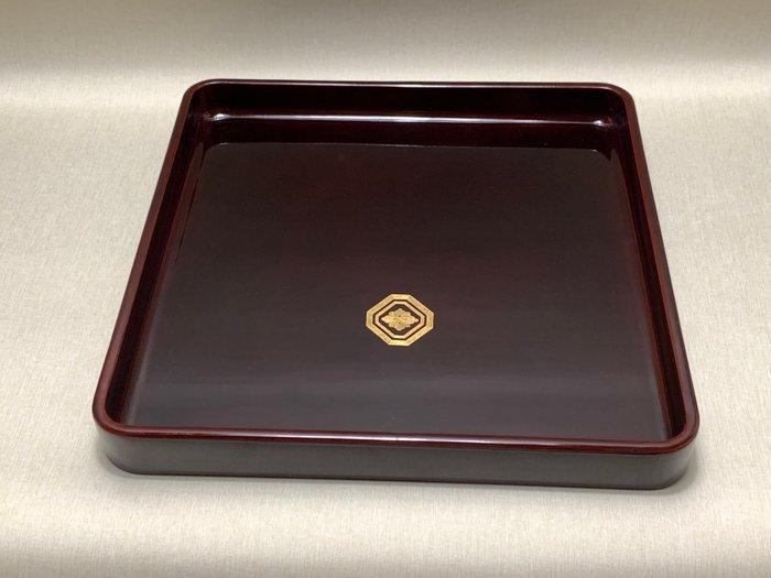 Dienblad - Hout - Familiewapen, Antiek en Kunst, Antiek | Overige Antiek