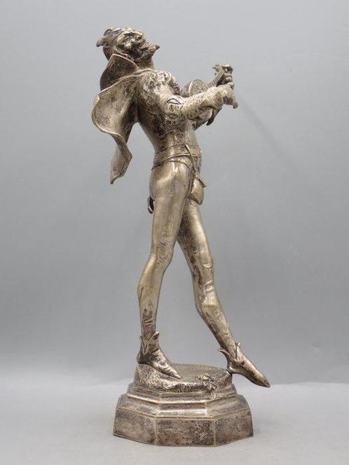 August de Wever (1856-1910) - sculptuur, Mephistopheles -, Antiek en Kunst, Antiek | Keramiek en Aardewerk