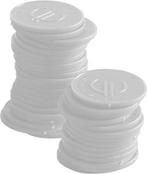 Consumptiemunten - Wit - 100 stuks - Hendi - 665152, Verzenden