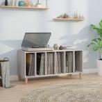 vidaXL Platenkast 100x38x48 cm bewerkt hout grijs sonoma, Verzenden, Nieuw