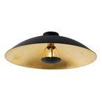 Vintage plafondlamp zwart met goud 60 cm - Emilienne, Huis en Inrichting, Lampen | Plafondlampen, Nieuw, Overige materialen, Modern