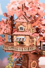 Robotime Sakura Boomhut Kersenbloesem Miniatuur Creatief..., Verzenden, Nieuw