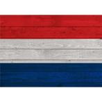 Vintage poster met vlag Nederland 84 cm - Nederland versie.., Ophalen of Verzenden, Nieuw