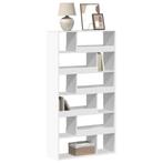vidaXL Boekenkast 100x33x187,5 cm bewerkt hout wit, Verzenden, Nieuw, Overige houtsoorten