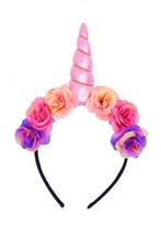 Bloemen Eenhoorn Haarband Lichtroze Unicorn Diadeem Roze Hoo, Kleding | Dames, Nieuw, Carnaval, Ophalen of Verzenden, Accessoires