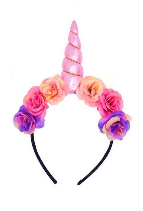 Bloemen Eenhoorn Haarband Lichtroze Unicorn Diadeem Roze Hoo, Kleding | Dames, Carnavalskleding en Feestkleding, Accessoires, Nieuw