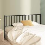 vidaXL Hoofdbord 180 cm metaal zwart, Huis en Inrichting, Slaapkamer | Bedden, Verzenden, Nieuw, Zwart, Metaal