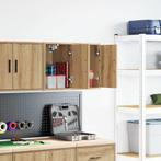 vidaXL Garagewandkasten 2 st spaanplaat ambachtelijk, Verzenden, Nieuw