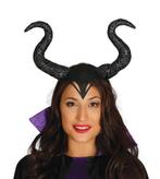 Halloween Haarband Maleficent, Nieuw, Verzenden