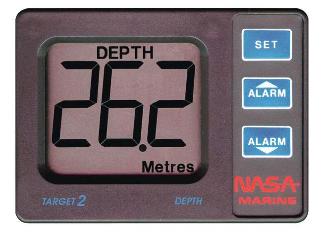 Nasa Target Dieptemeter met alarm signaal - weergave 0,8 tot, Watersport en Boten, Navigatiemiddelen en Scheepselektronica, Ophalen of Verzenden