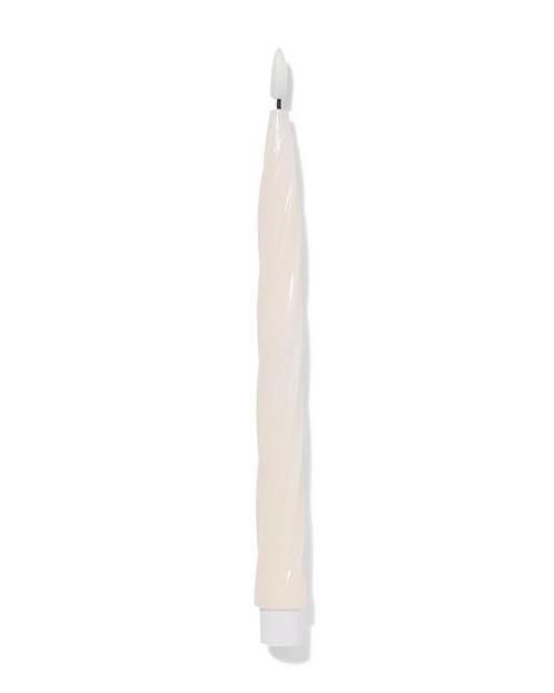 HEMA LED huishoudkaars Ø2.5x29cm gedraaid ivoor, Huis en Inrichting, Woonaccessoires | Kandelaars en Kaarsen, Nieuw, Verzenden