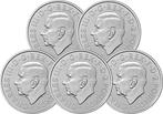 5 Troy Ounce - Zilver .999 - Britannia 2025 - 155,5 gram -, Postzegels en Munten, Edelmetalen en Baren