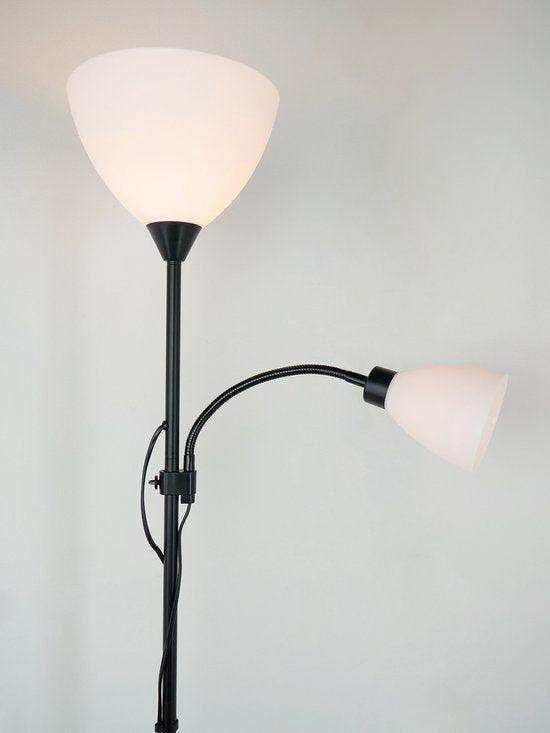 EGLO Montanini-E Vloerlamp - Leeslamp - E27 - E14 - 176 cm, Huis en Inrichting, Overige Huis en Inrichting, Verzenden